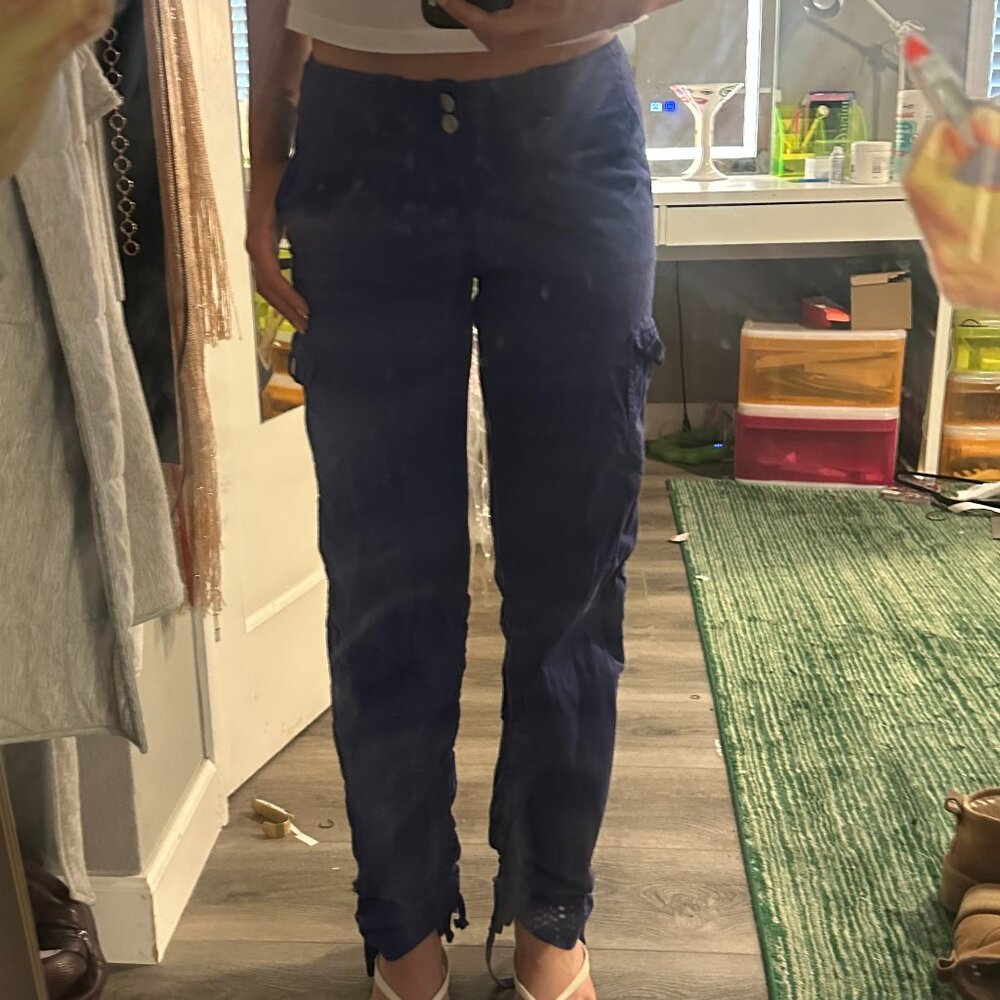 I AM GIA blue/purple ryder cargo pants